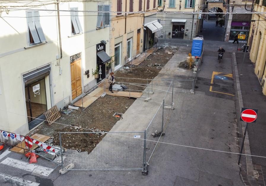 Lavori di riqualificazione in via Leonardo da Vinci