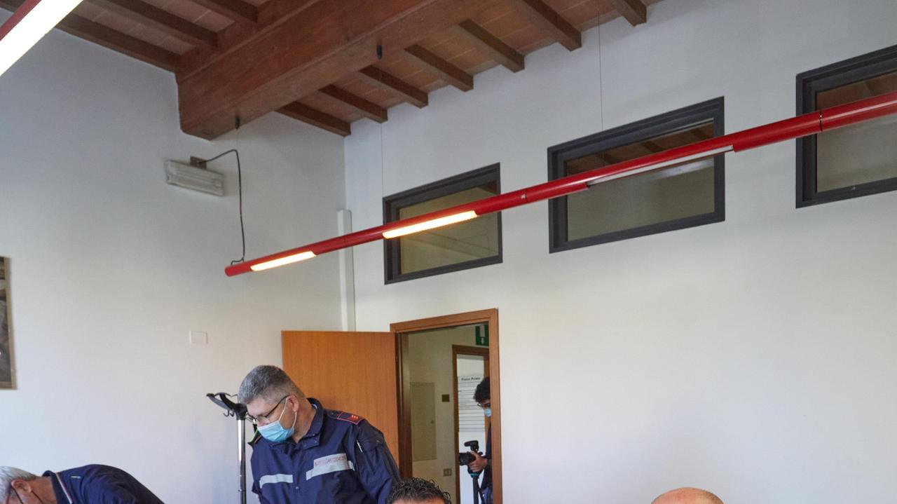 Il comandante Massimo Luschi e il sindaco di Montelupo Paolo Masetti (foto Carlo Sestini)