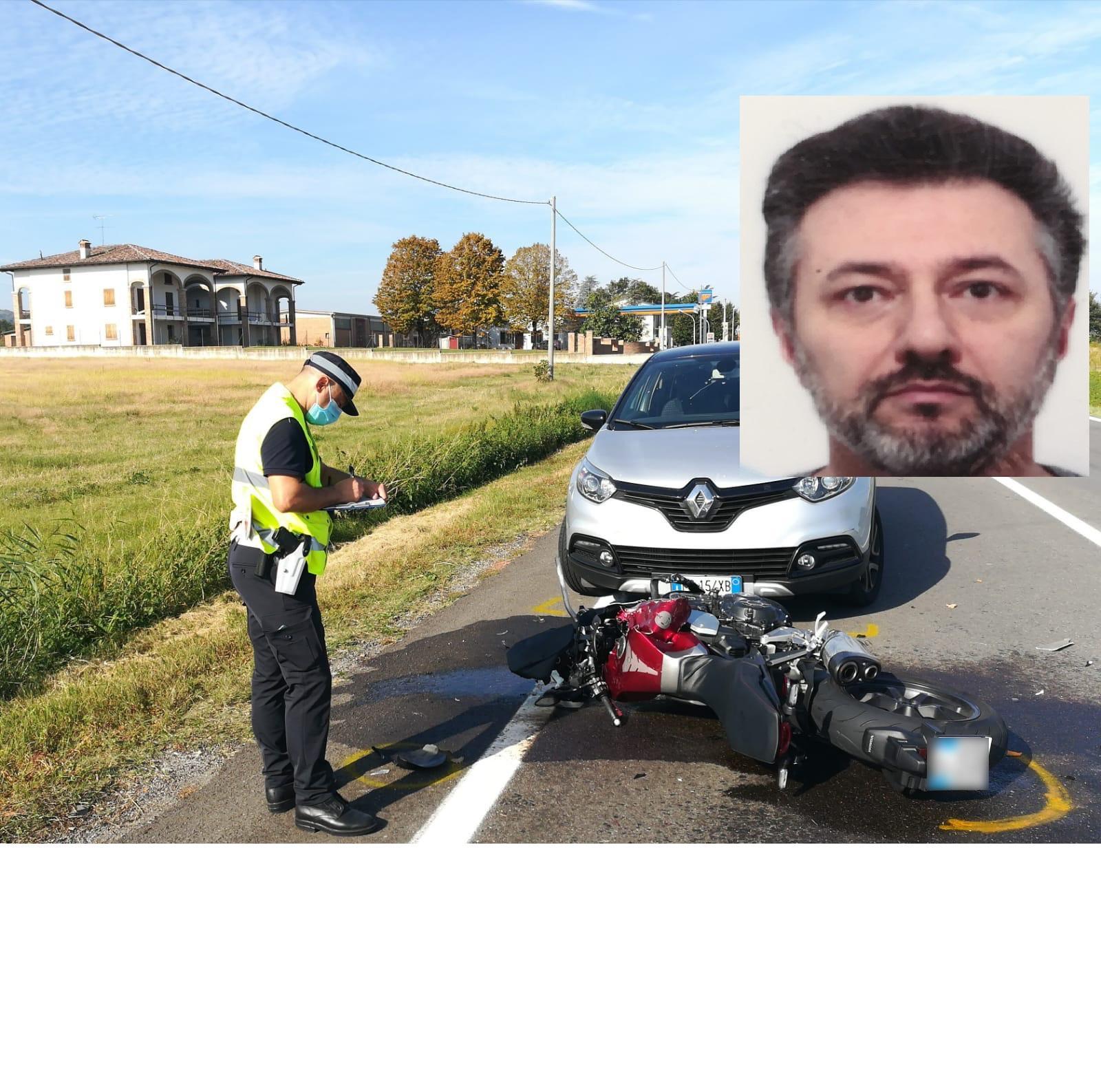 Castelnuovo  In moto contro il pick up: muore a 49 anni 