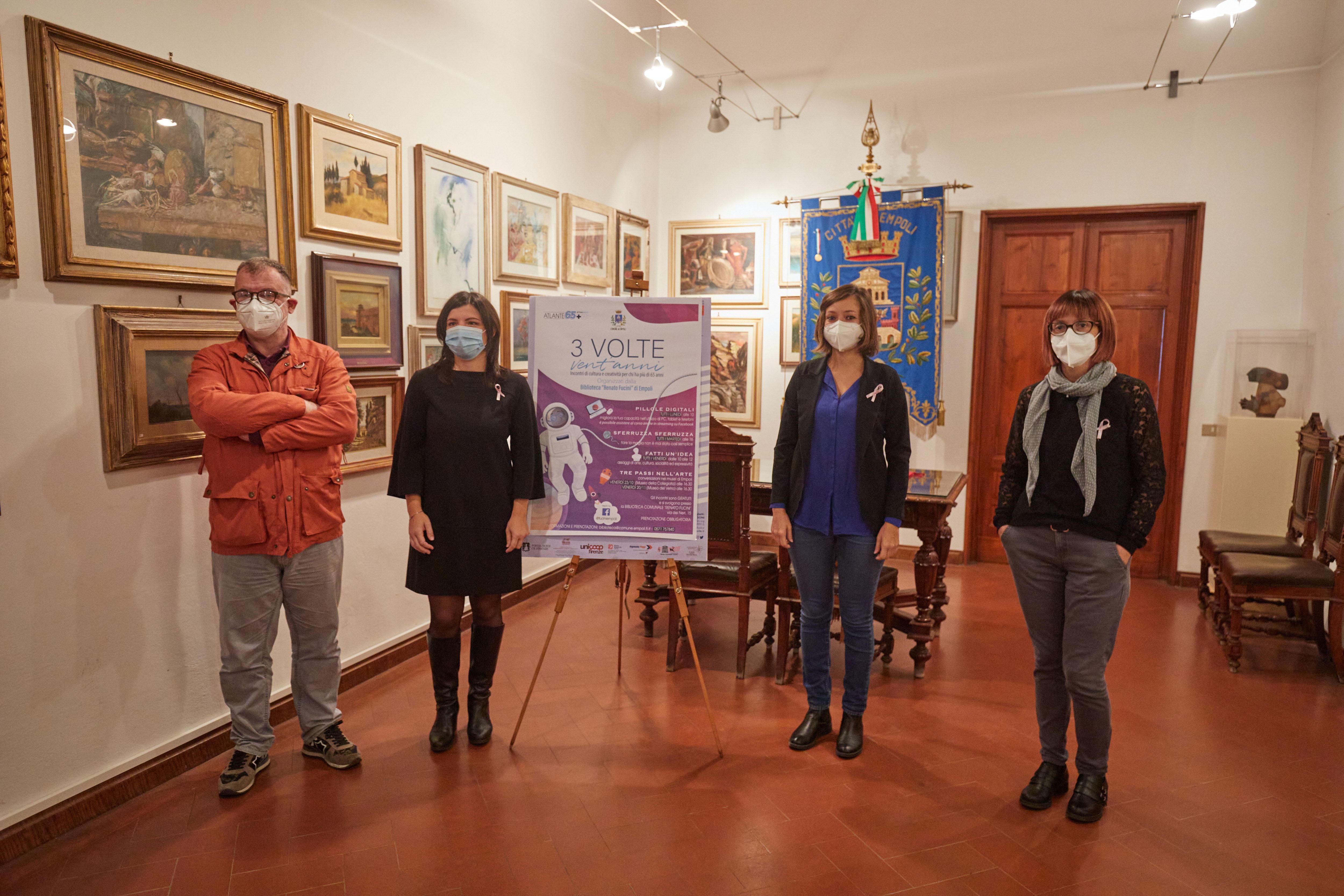 Presentata nel palazzo comunale di Empoli l'iniziativa culturale "3 volte vent'anni" (foto Carlo Sestini)