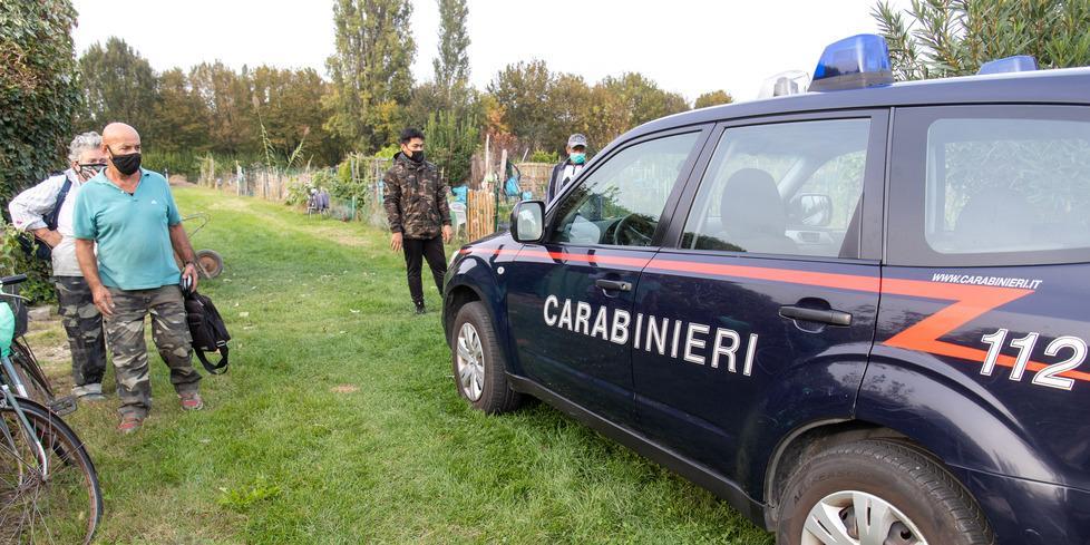 Salvata dagli anziani degli orti 