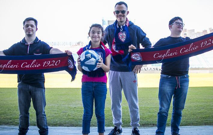 Cagliari in campo per i down il club a sostegno della ricerca 