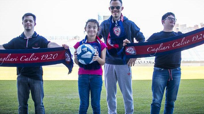 Cagliari in campo per i down il club a sostegno della ricerca