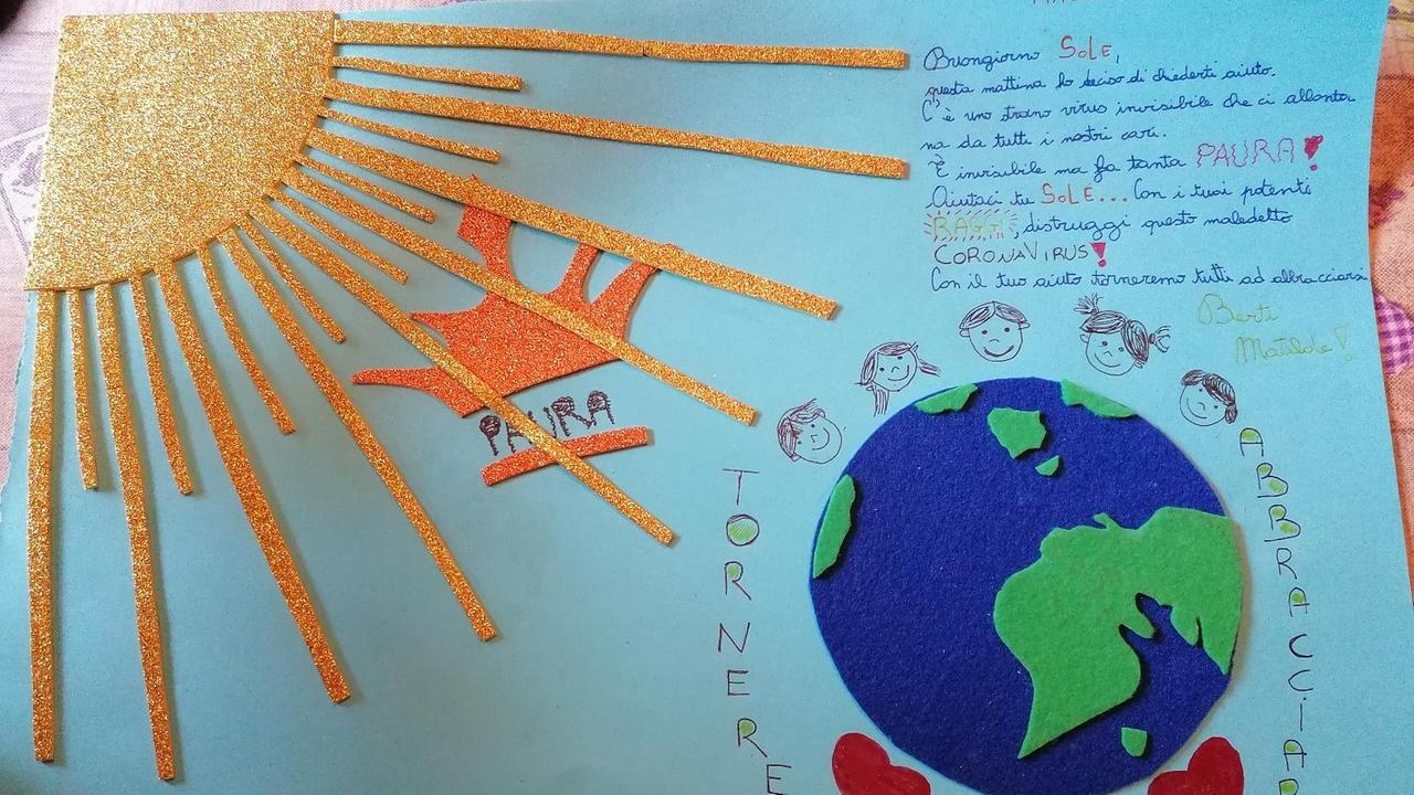 Un disegno fatto da uno studente empolese