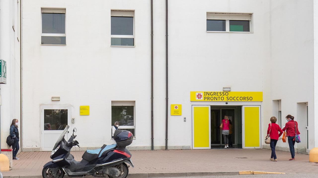 L'ingresso del Pronto soccorso dell'ospedale di Cona