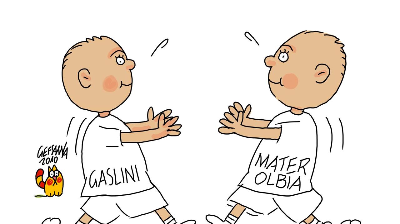 La vignetta di Gef: l'ospedale Gaslini porta i suoi medici al Mater Olbia