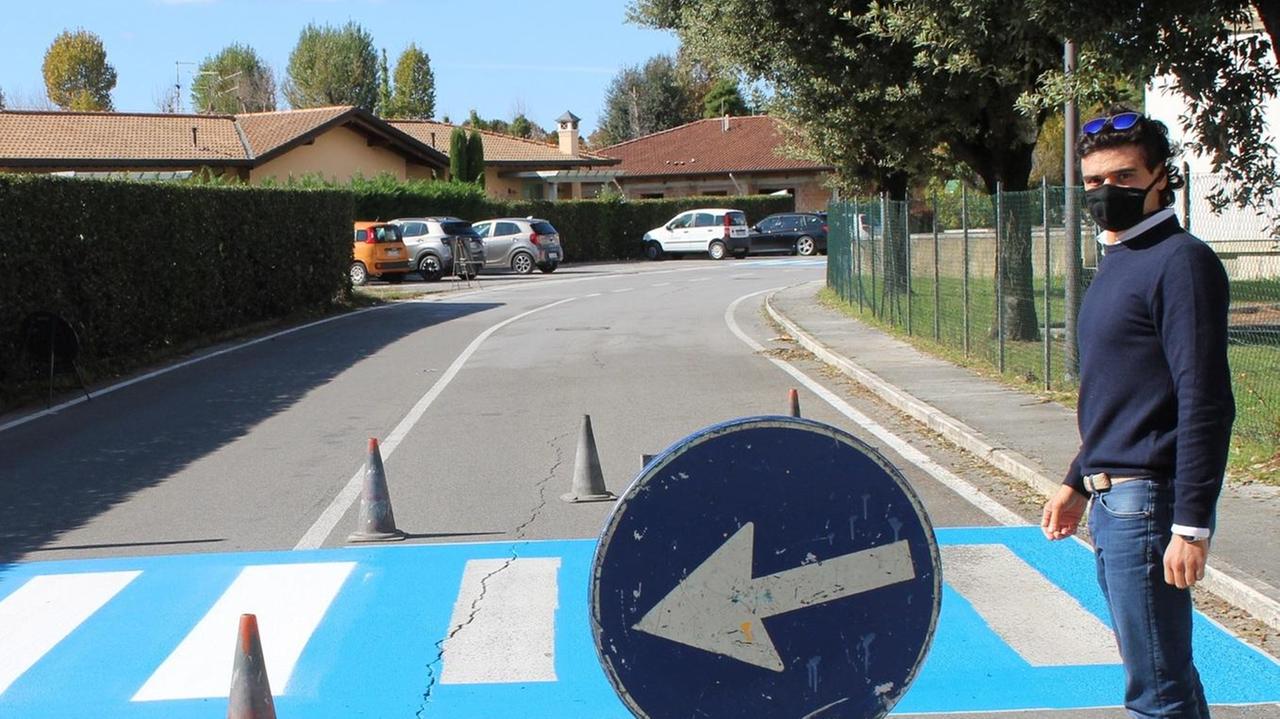 Attraversamenti pedonali lampeggianti nel quartiere Macelli