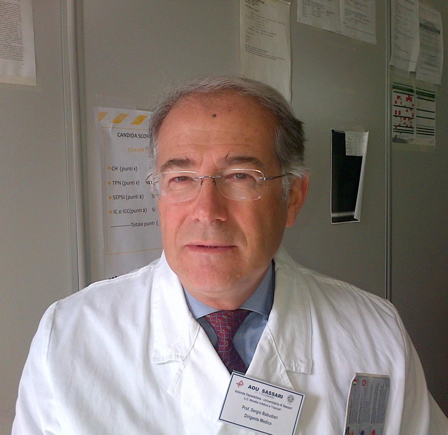 Il professor Sergio Babudieri