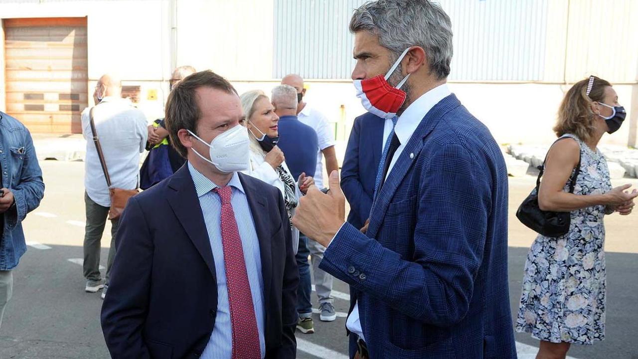 Marco Carrai col sindaco Francesco Ferrari