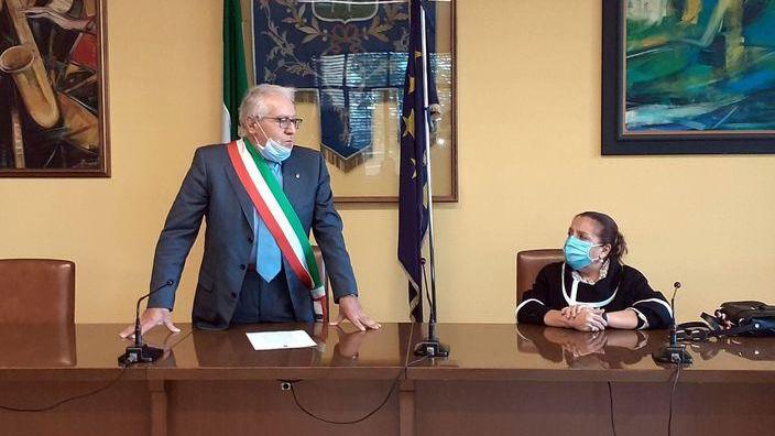 Il sindaco Artioli con la prefetta Iolanda Rolli