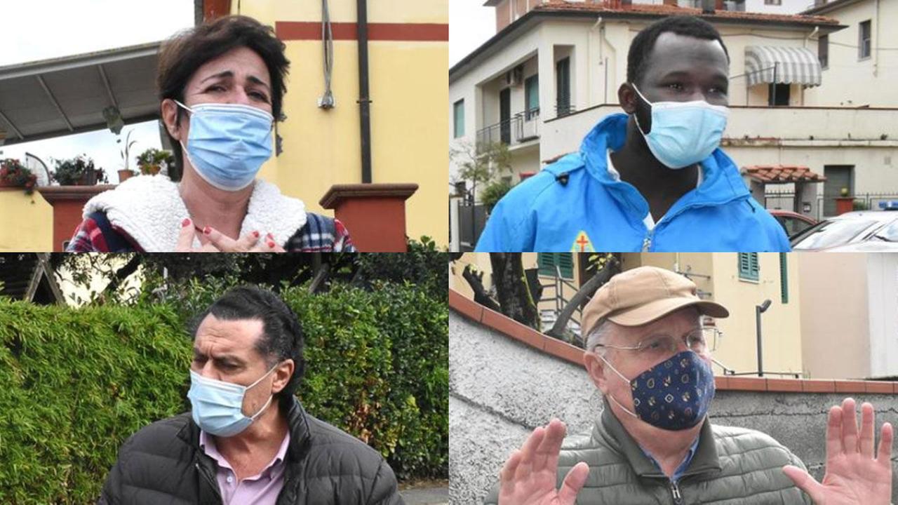 In alto Paola Cavicchio e Dabo Amadou, in basso Paolo Galeotti e Sandro Gargini