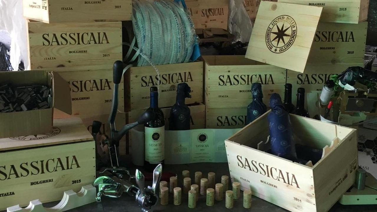 Scoperto un traffico di falso Sassicaia