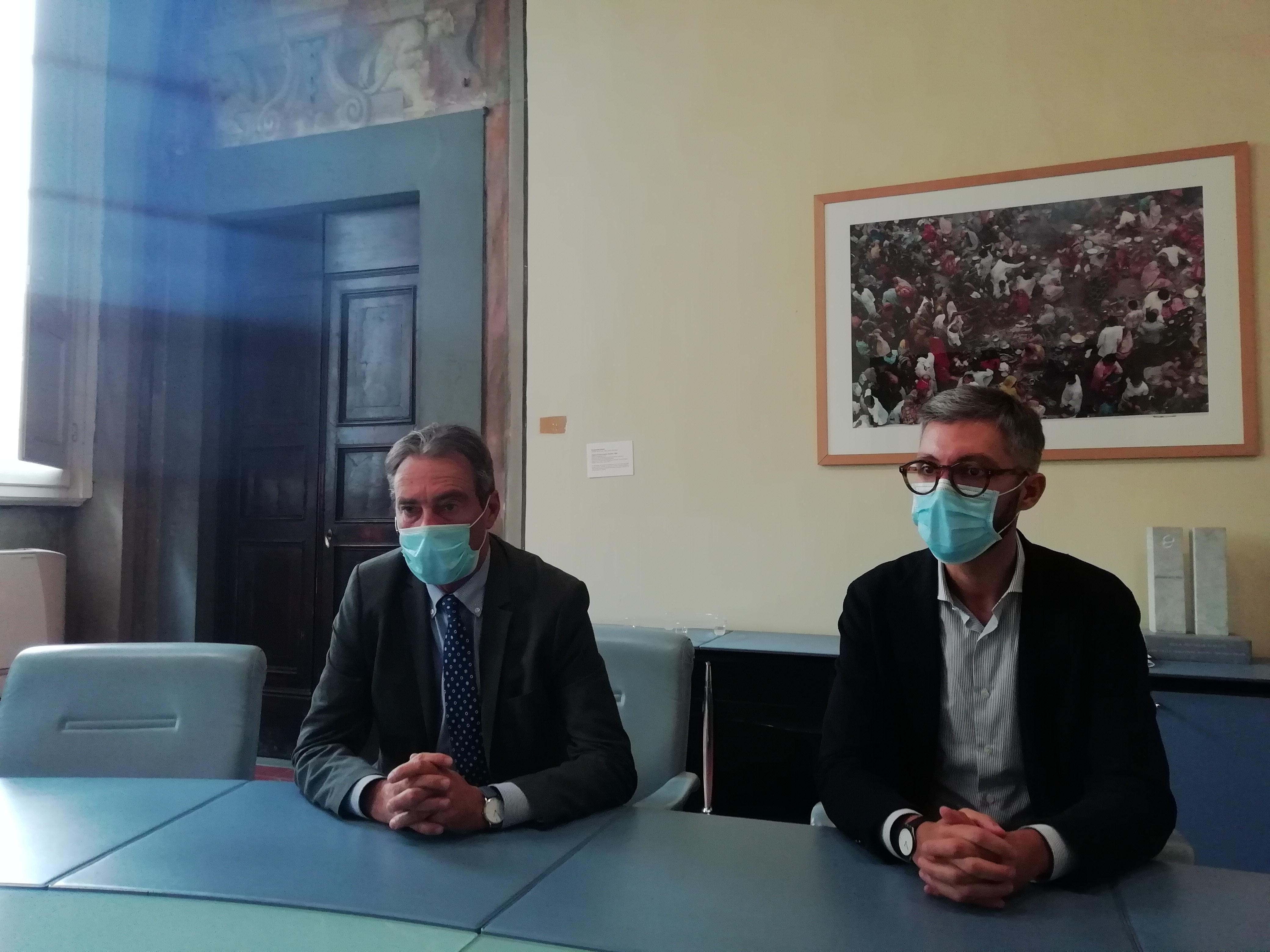 Renzo Berti, capo dipartimento prevenzione Asl, e Francesco Puggelli, presidente della Provincia