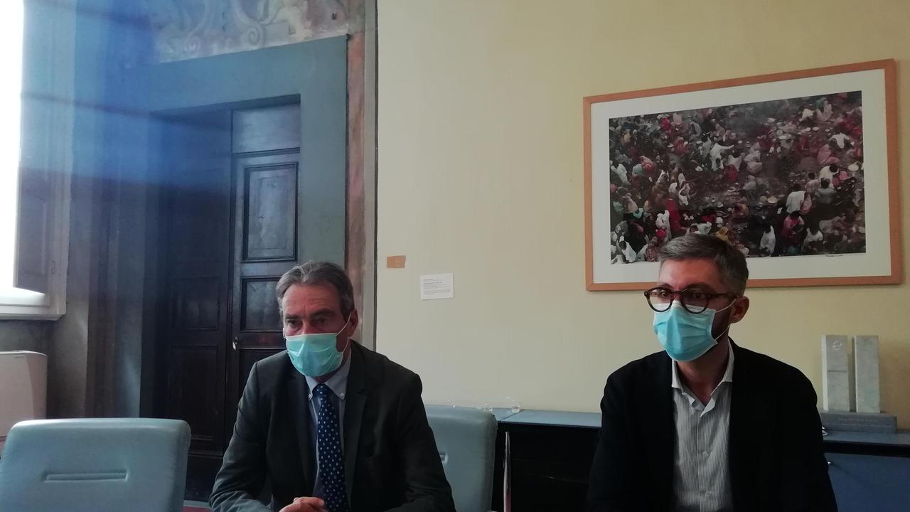 Renzo Berti, capo dipartimento prevenzione Asl, e Francesco Puggelli, presidente della Provincia