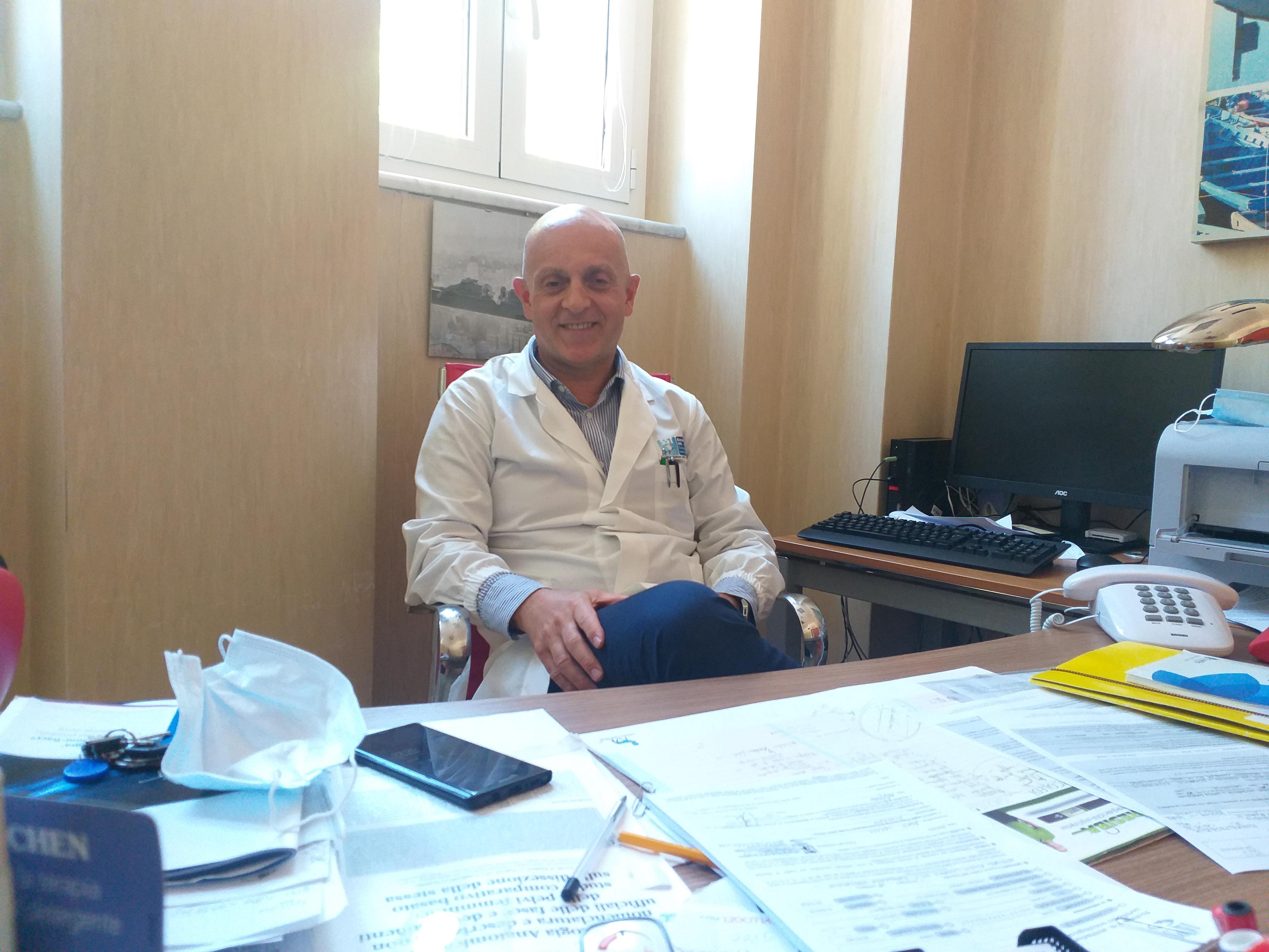 Il primario di Ginecologia Sergio Abate