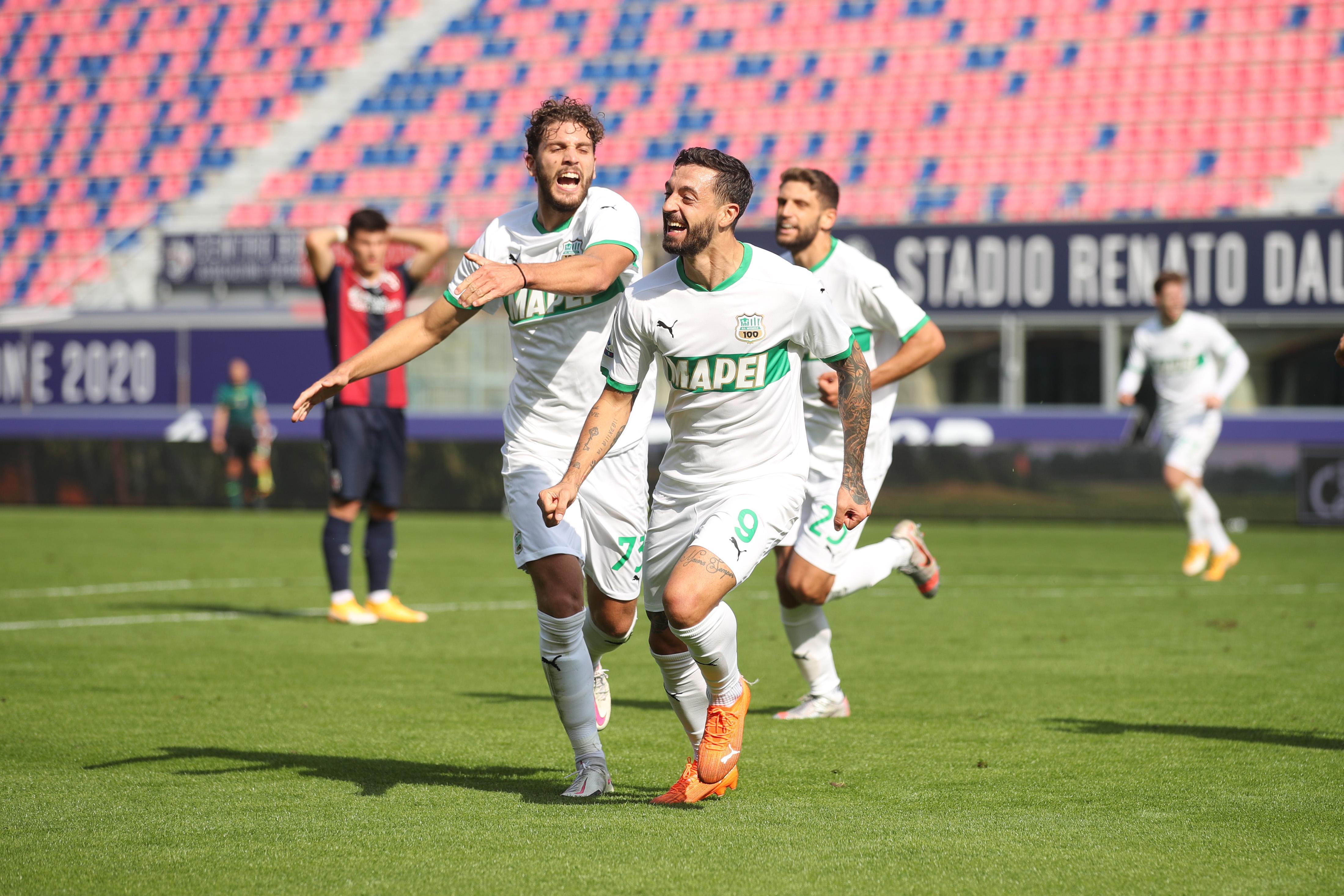 Bologna-Sassuolo 3-4: rimonta show dei neroverdi e secondo posto 