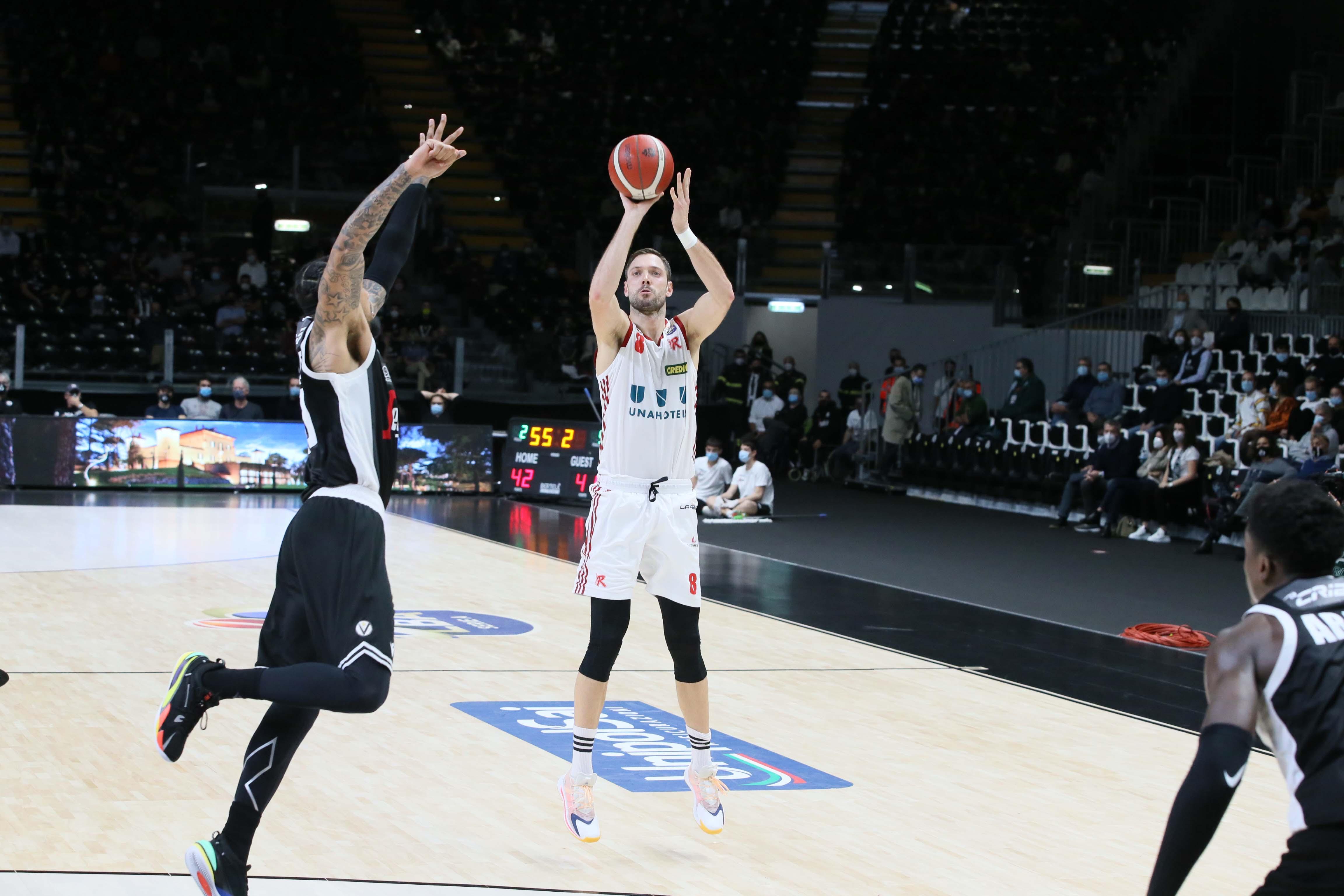 Filippo Baldi Rossi, grande ex e MVP del derby con la Virtus