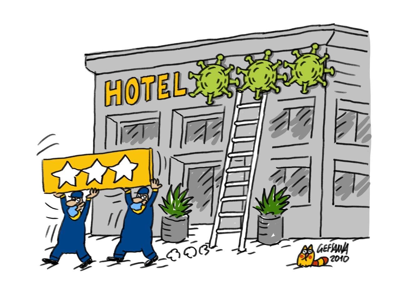 La vignetta di Gef: bando Ats per hotel per positivi