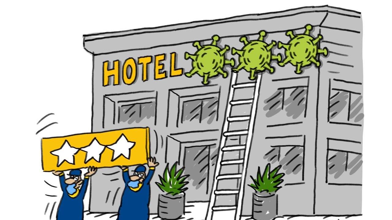 La vignetta di Gef: bando Ats per hotel per positivi