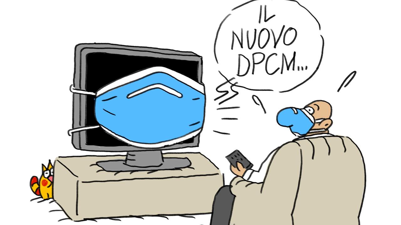 La vignetta di Gef: emergenza Covid, il nuovo Decreto del presidente del consiglio dei ministri