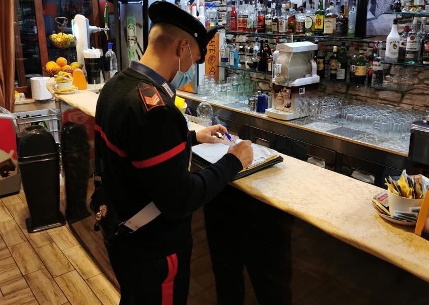 Orari non rispettati, bar multati e chiusi 