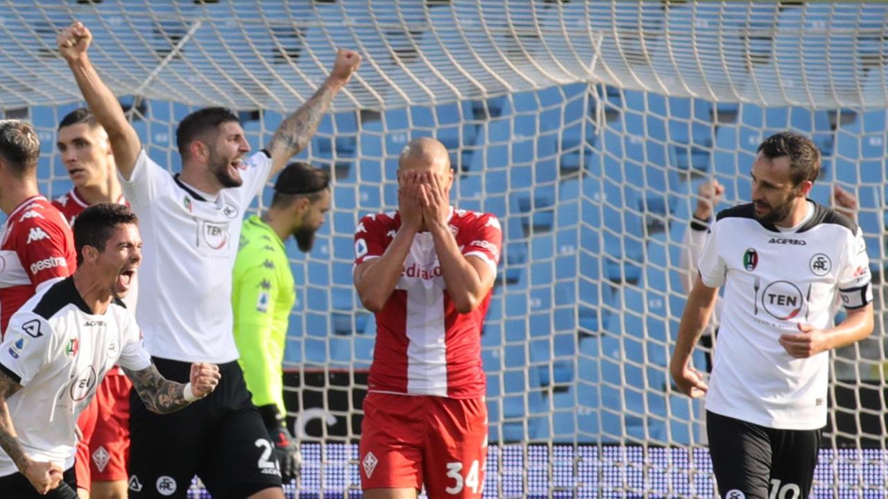 Fiorentina, incredibile spreco lo Spezia ringrazia di cuore