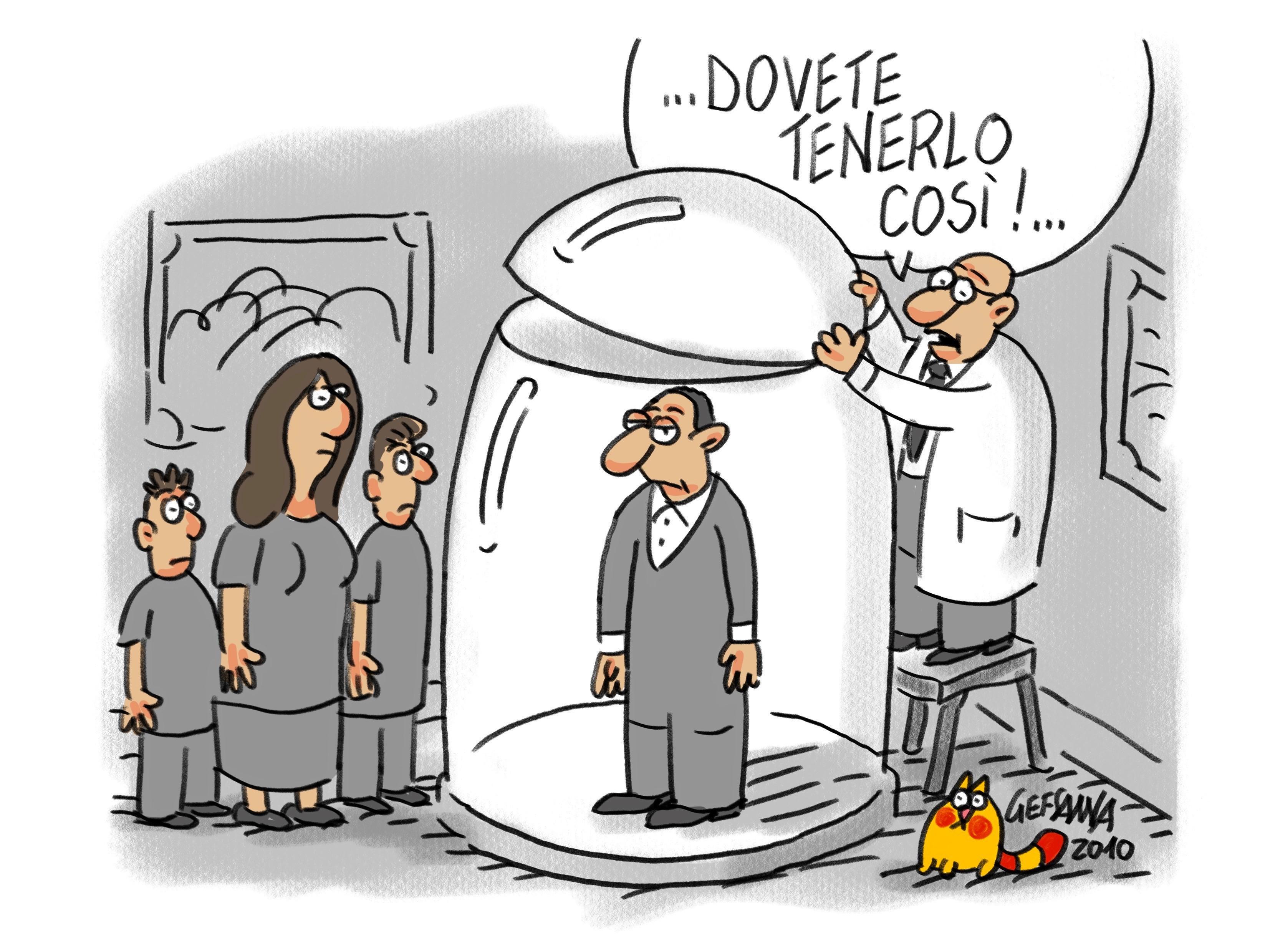 La vignetta di Gef: come convivere con un positivo al coronavirus
