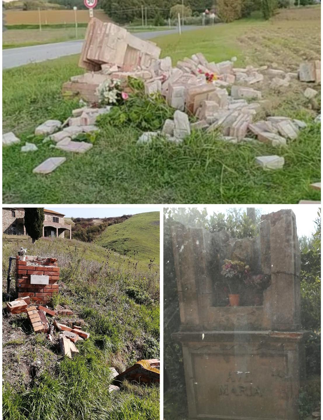 Il tabernacolo devastato a San Marco