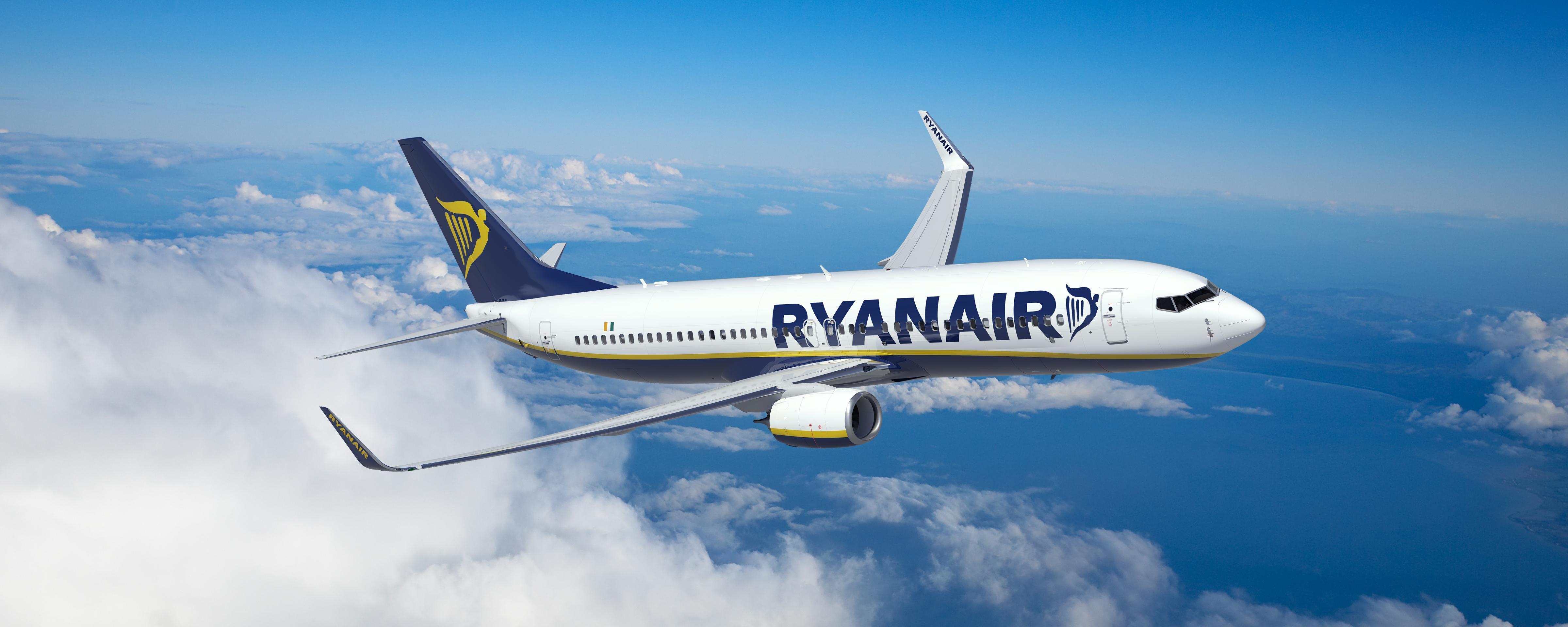 Dal primo dicembre 2020 voli Ryanair da Cagliari per Brindisi, Palermo, Perugia