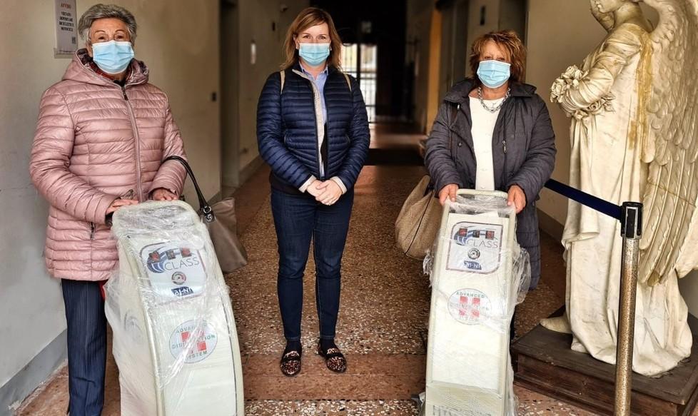 Macchine per sanificare donate dal Comune a Pensionato e Anffas