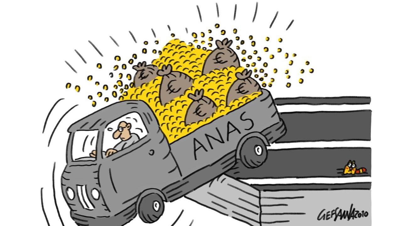 La vignetta di Gef: Anas e burocrazia, così i cantieri vanno a rilento