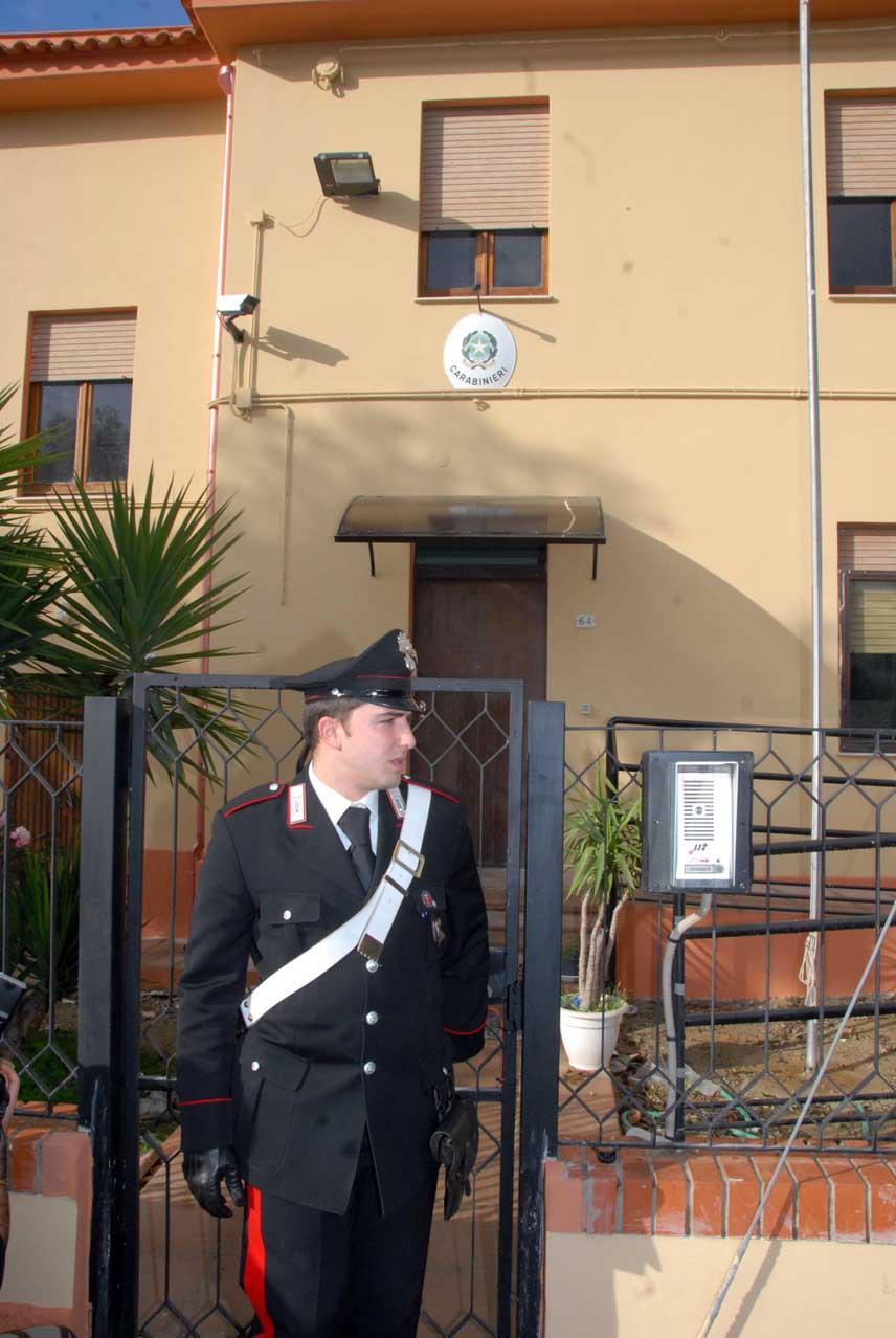 La caserma dei carabinieri di Samatzai
