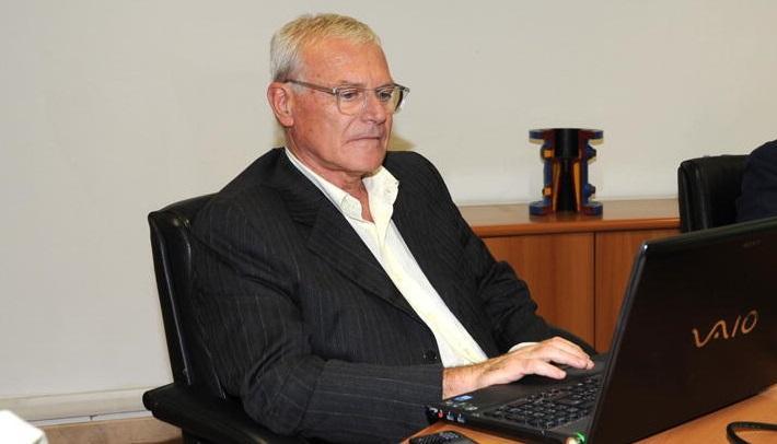 L'ingegner Michele Caturegli in una foto del 2012 negli uffici Asa