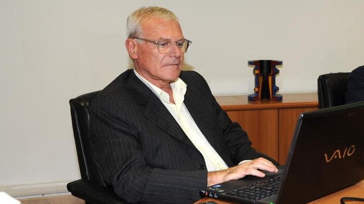L'ingegner Michele Caturegli in una foto del 2012 negli uffici Asa
