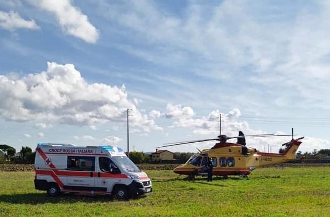 Trasferito in ospedale Intervento con Pegaso 
