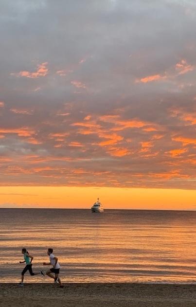 Falesie e cale scenografia di uno spot 