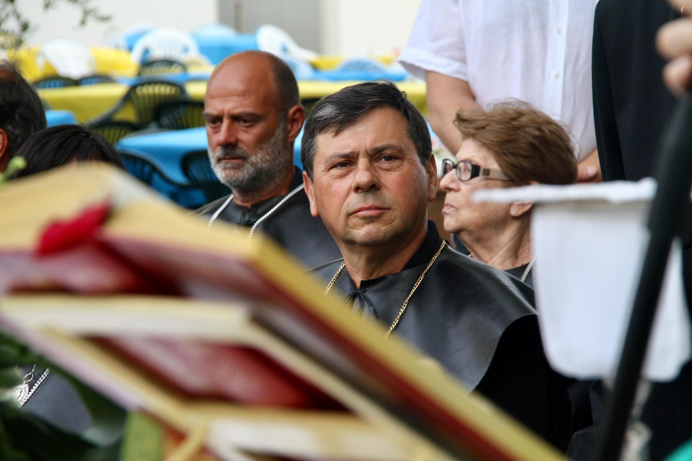 In primo piano Gianluca Mannelli