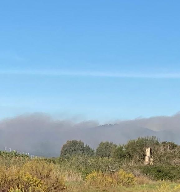 Agricoltore brucia le stoppie aeroporto invaso dal fumo