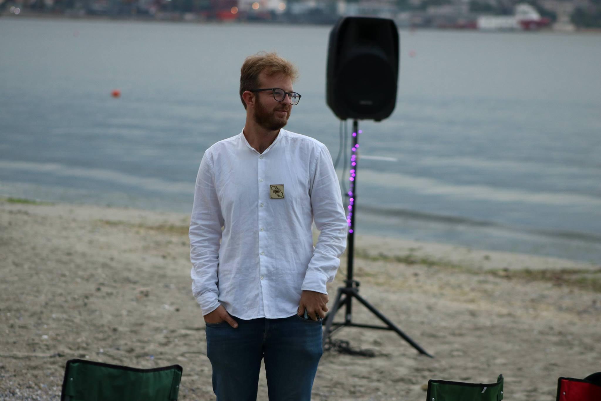 Mattia Mura sul set