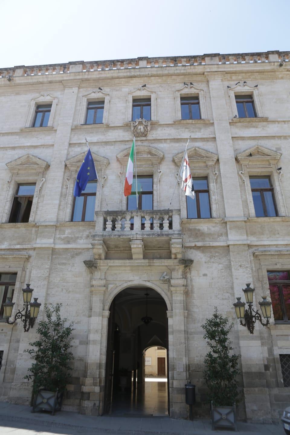 Il municipio di Sassari, immagine di repertorio