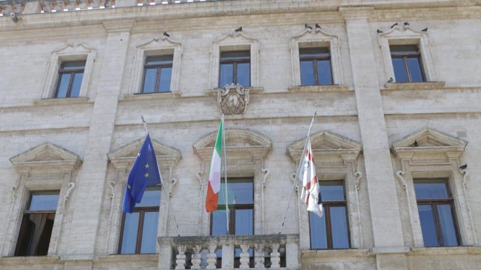 Il municipio di Sassari, immagine di repertorio