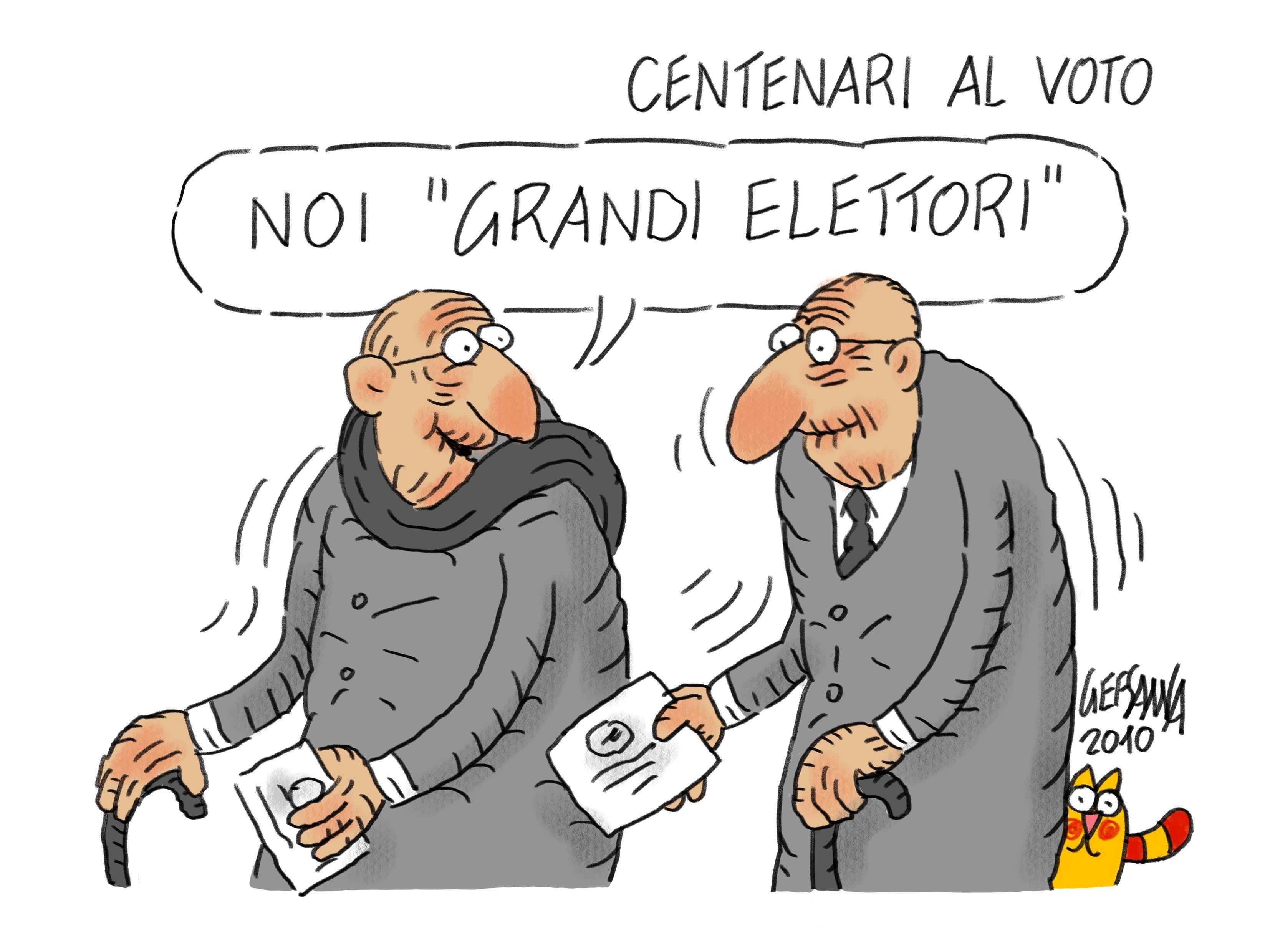 La vignetta di Gef: il 25 e il 26 giugno in Sardegna 156 comuni al voto