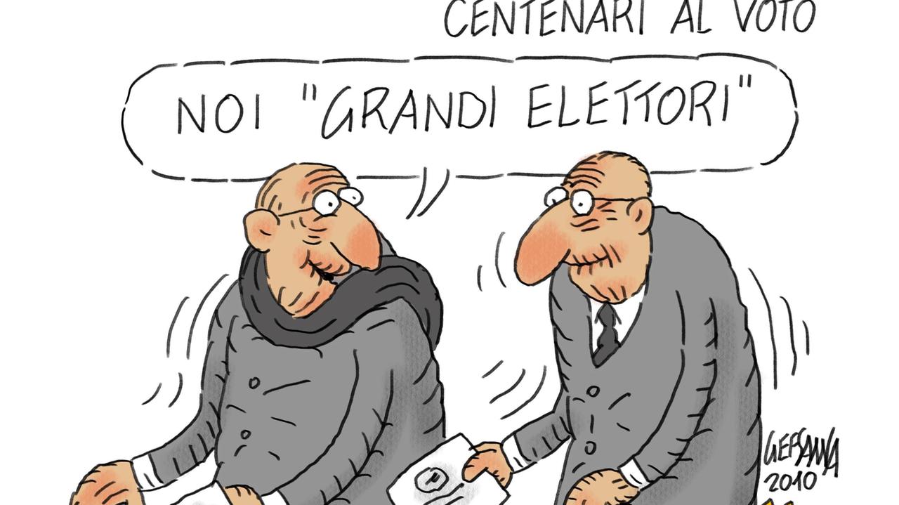 La vignetta di Gef: il 25 e il 26 giugno in Sardegna 156 comuni al voto