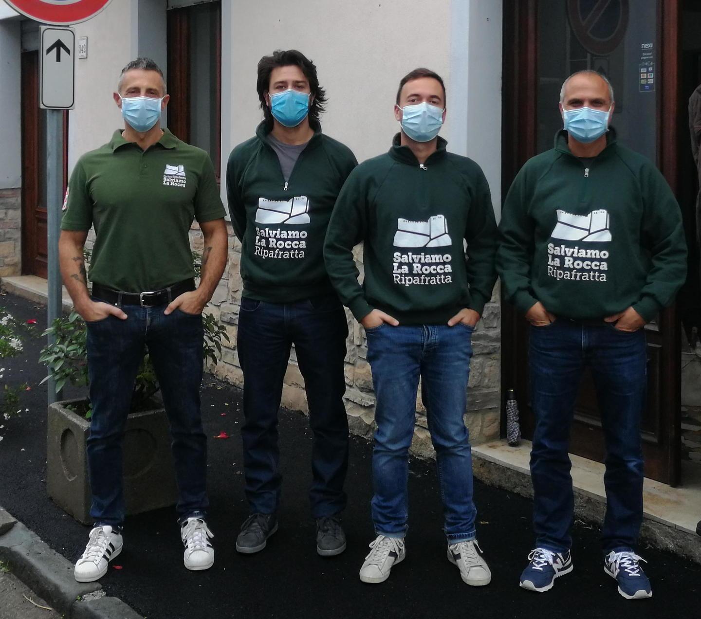 Da sinistra Sandro Dell’Innocenti, Michele Biondi, Francesco Noferi e Baldassare Fronte