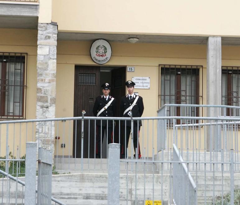 La caserma  dei carabinieri di Castellarano
