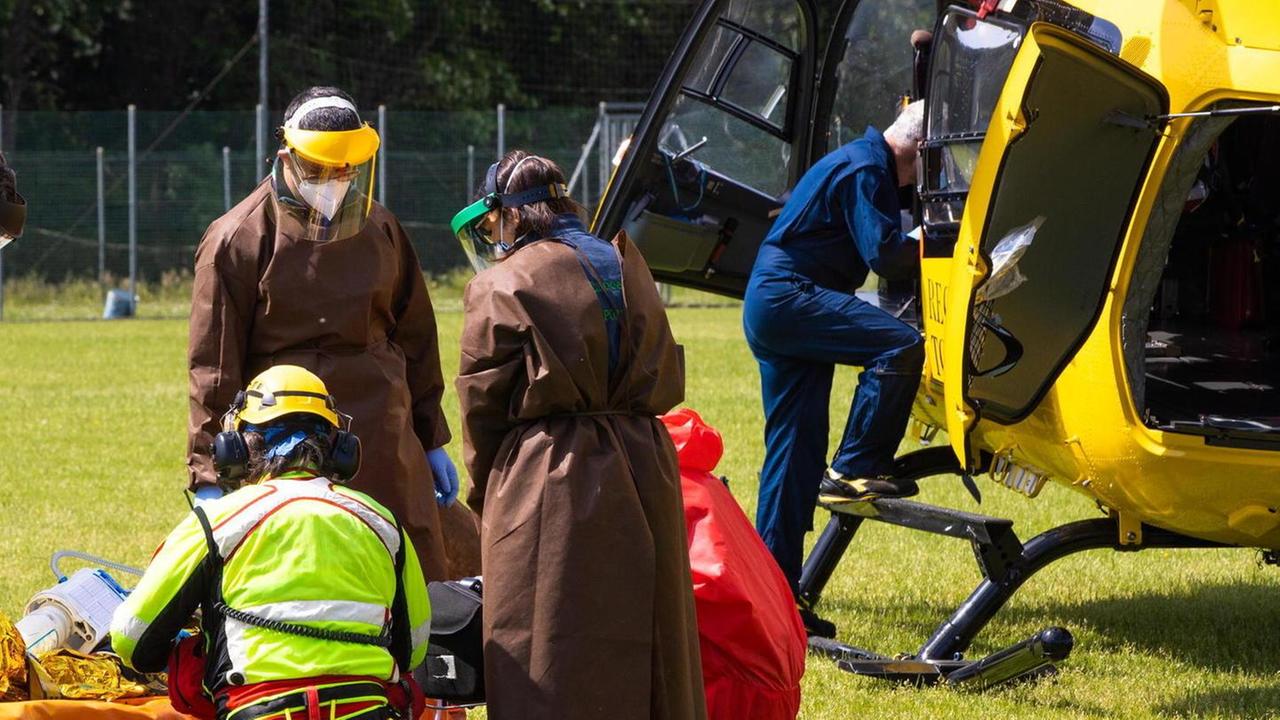 Un intervento dell’elisoccorso Pegaso (Foto d’archivio)