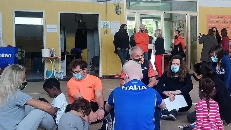 Camellini e Cassioli nella prima palestra per bambini non vedenti «Insegniamo a fare tutto»