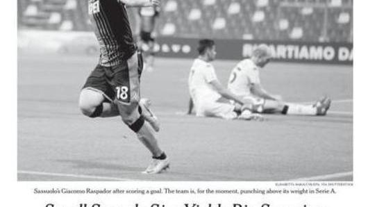 Sassuolo senza limiti: dopo l’Equipe “sbarca” sul New York Times