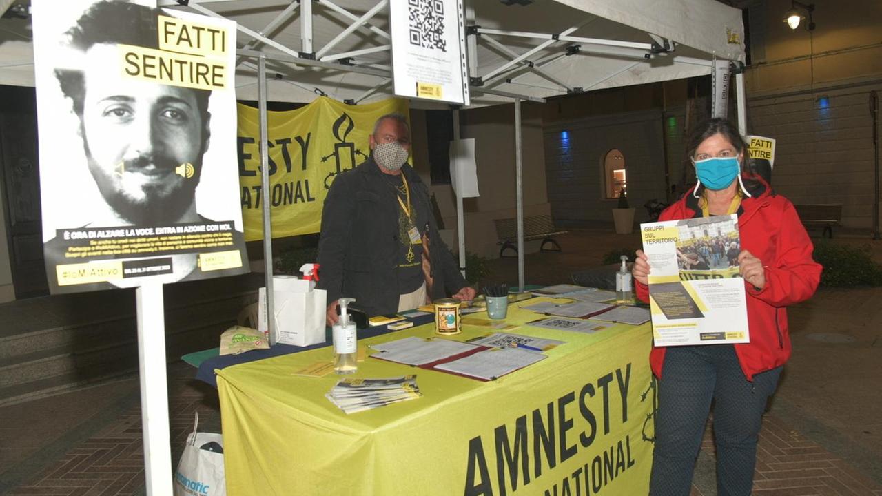 Amnesty International, #Iomiattivo in piazzetta Panedda