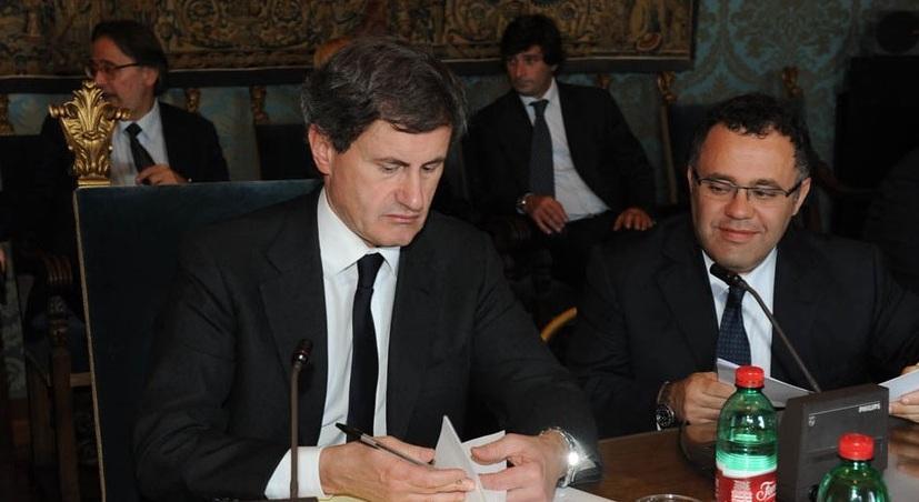 Gianni Alemanno, nelle vesti di sindaco di Roma, e Giorgio Heller, presidente di Roma Capitale Investments Foundation